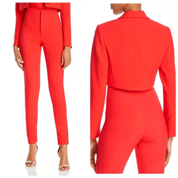 Alice + Oliva Lorinda Slim-Fit High-Waist Cropped Pant Size 4 - Picture 3 of 13